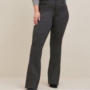 NWT Torrid Slacks Gray Grey Trousers Bootcut Pants Plus Size 28T Tall New